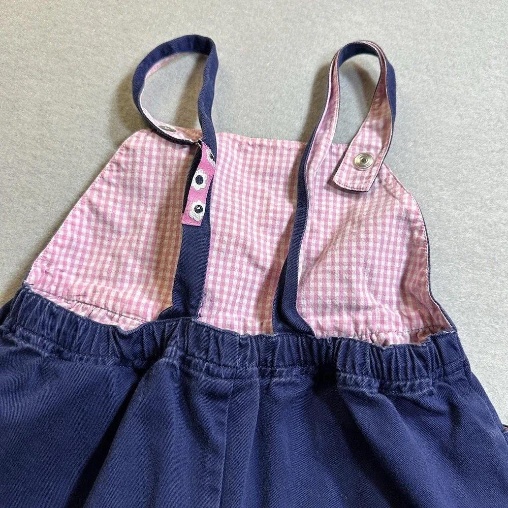 Vintage Gymboree Flower Power‎ Embroidered Overalls Girls 18-24 Month Cottage